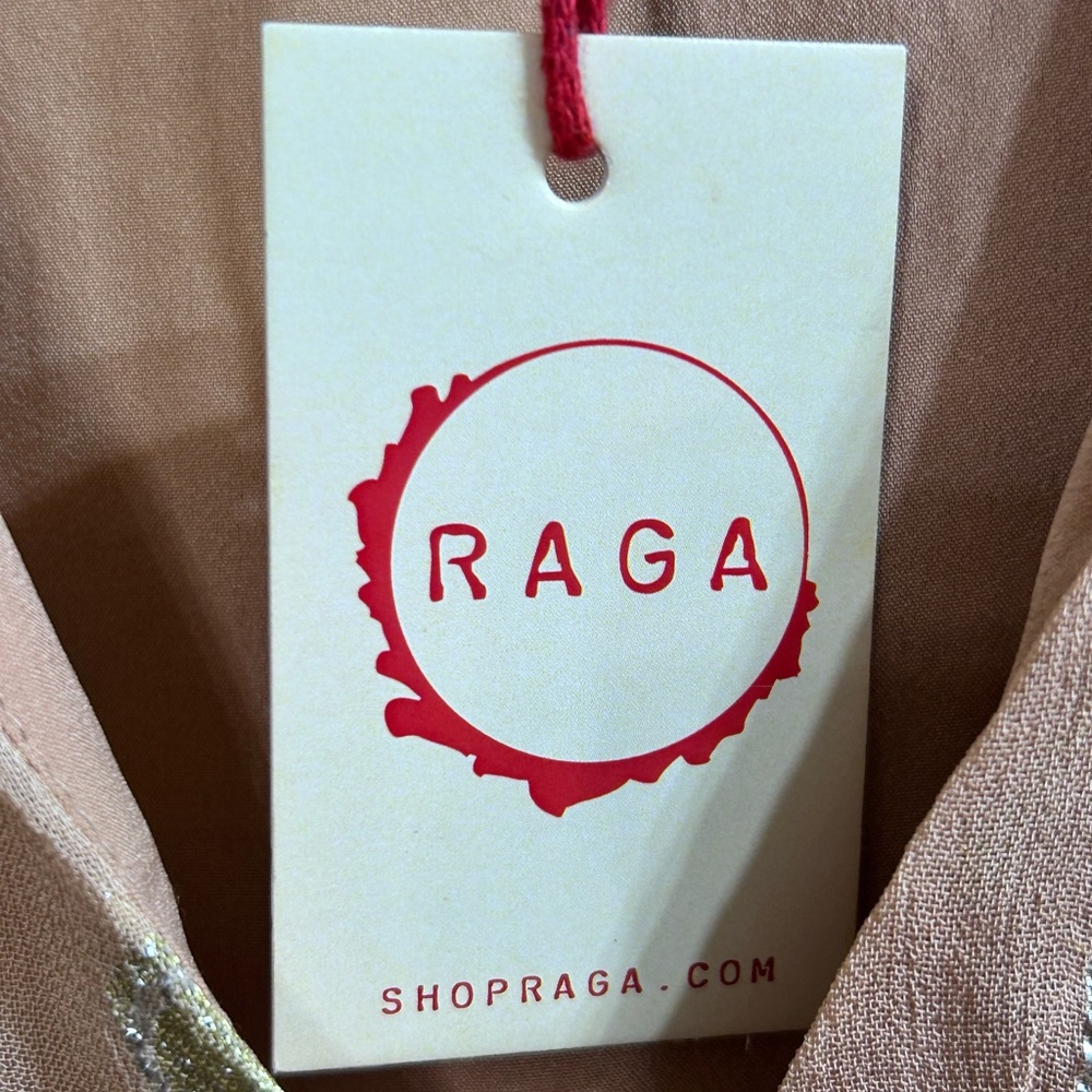 NWT Raga Kenna Metallic Dot Tiered Mini Dress - Picture 6 of 9